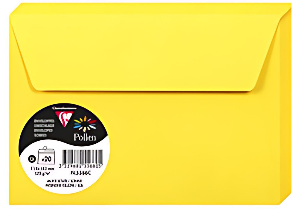 Pollen by Clairefontaine Enveloppes C6, jaune soleil