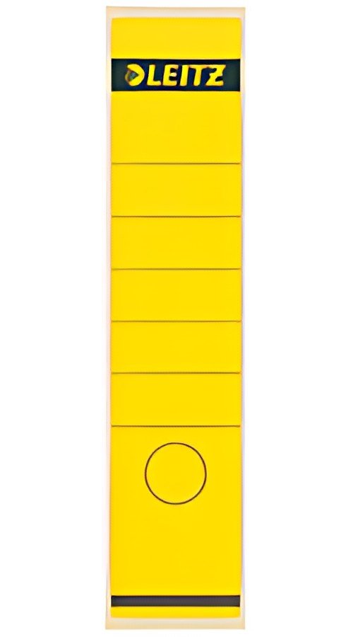 LEITZ Etiquette pour dos de classeur, 61 x 285 mm, jaune