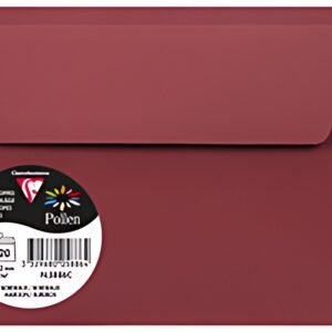 Pollen by Clairefontaine Enveloppes C6, bordeaux