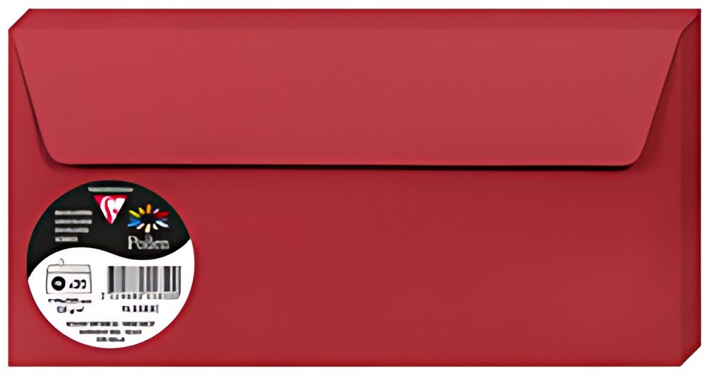 Pollen by Clairefontaine Enveloppes DL, rouge groseille