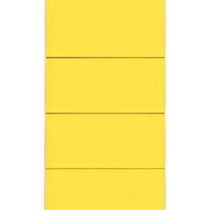 LEITZ Etiquette pour dos de classeur, 61 x 192 mm, jaune