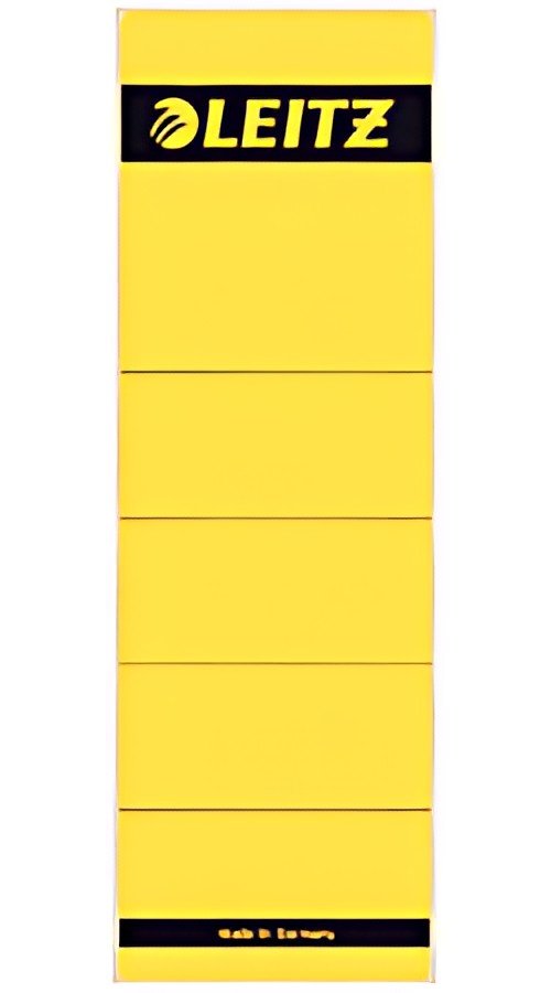 LEITZ Etiquette pour dos de classeur, 61 x 192 mm, jaune