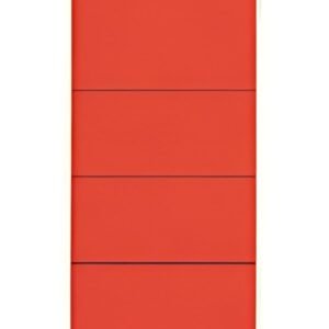 LEITZ Etiquette pour dos de classeur, 61 x 192 mm, rouge