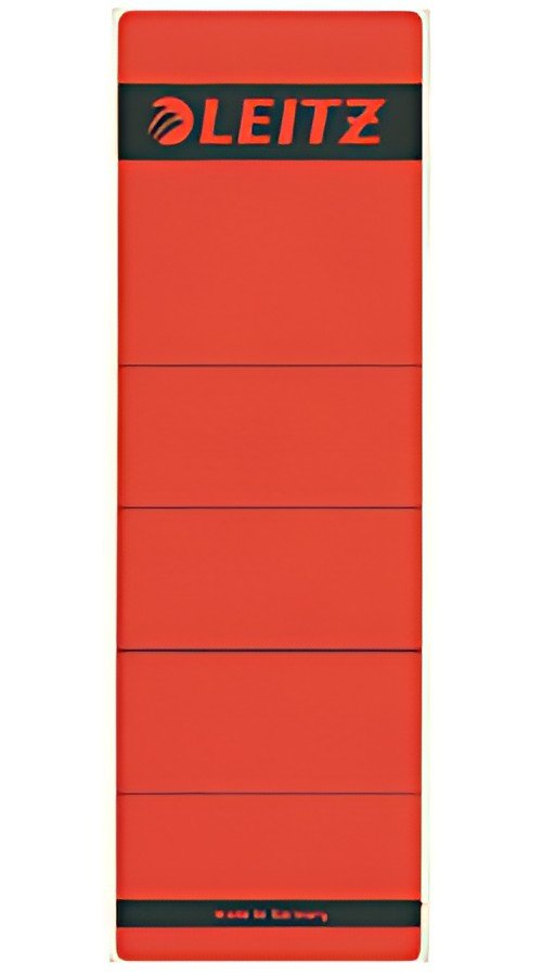LEITZ Etiquette pour dos de classeur, 61 x 192 mm, rouge
