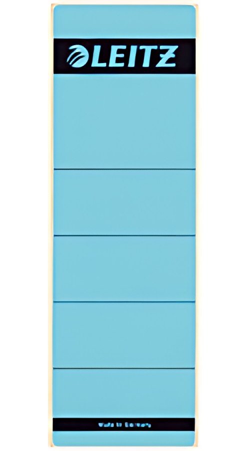 LEITZ Etiquette pour dos de classeur, 61 x 192 mm, bleu