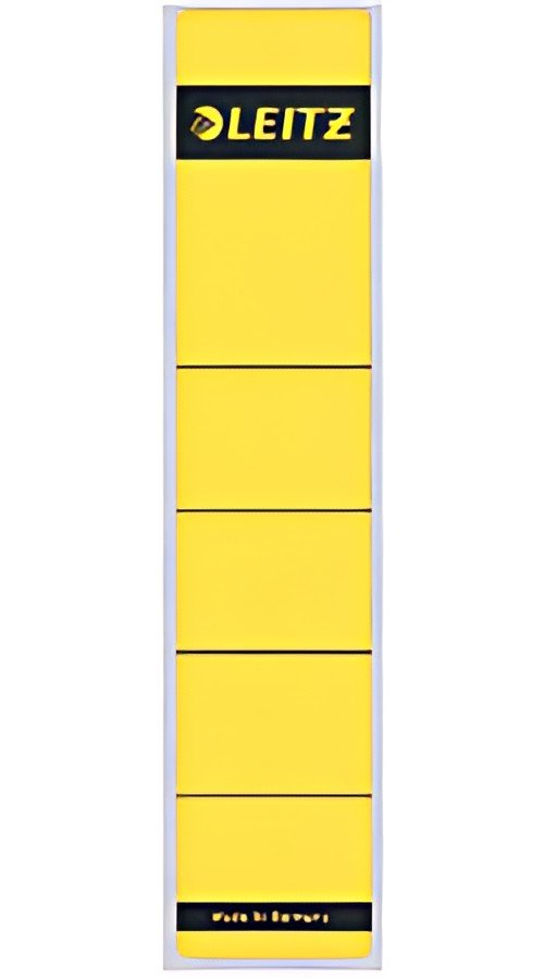 LEITZ Etiquette pour dos de classeur, 39 x 192 mm, jaune