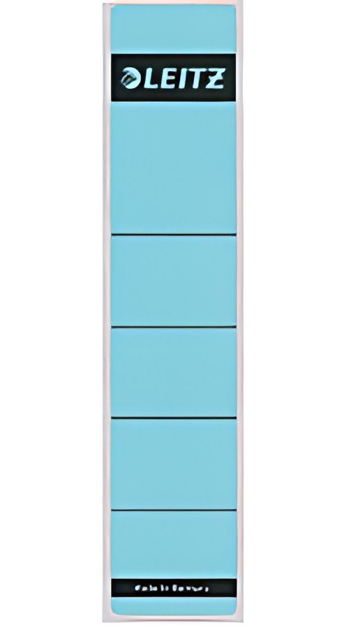 LEITZ Etiquette pour dos de classeur, 39 x 192 mm, bleu