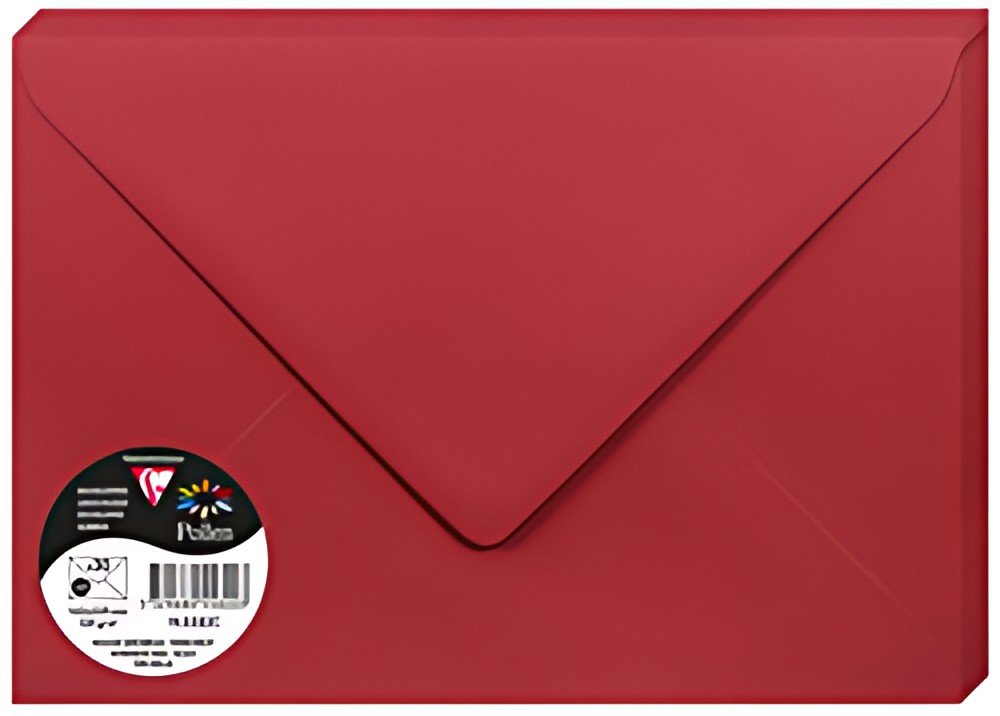 Pollen by Clairefontaine Enveloppes C5, rouge groseille