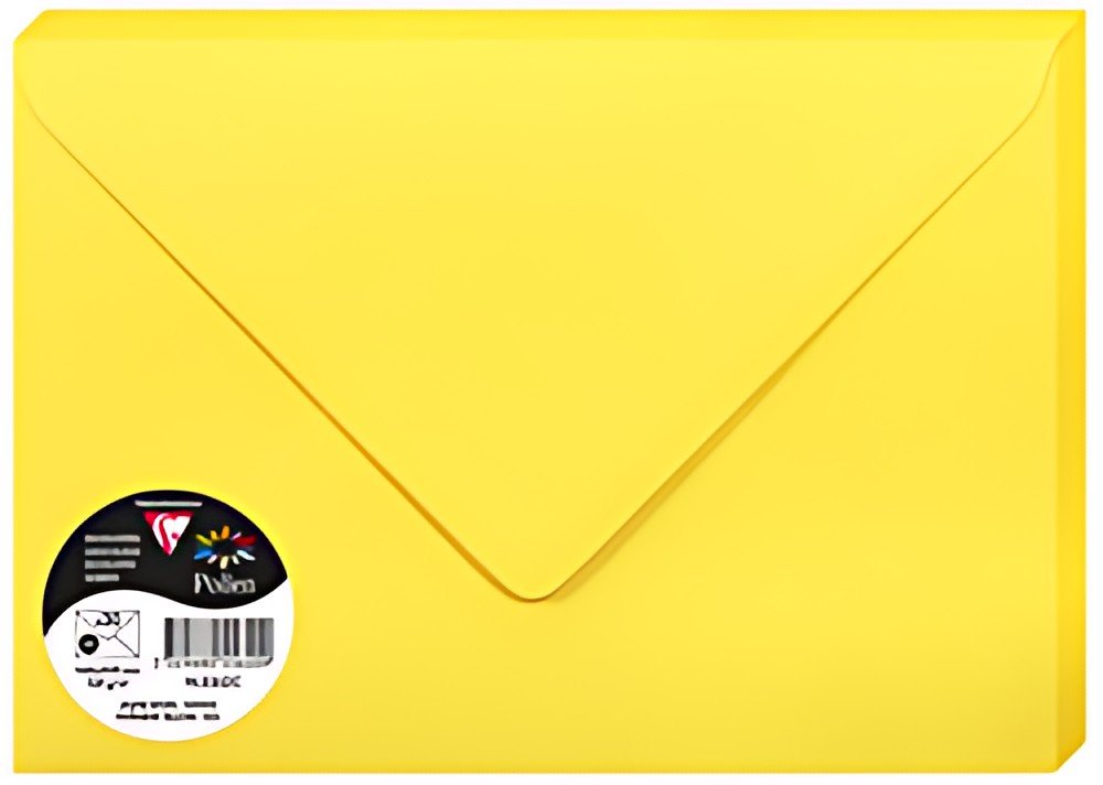 Pollen by Clairefontaine Enveloppes C5, jaune soleil