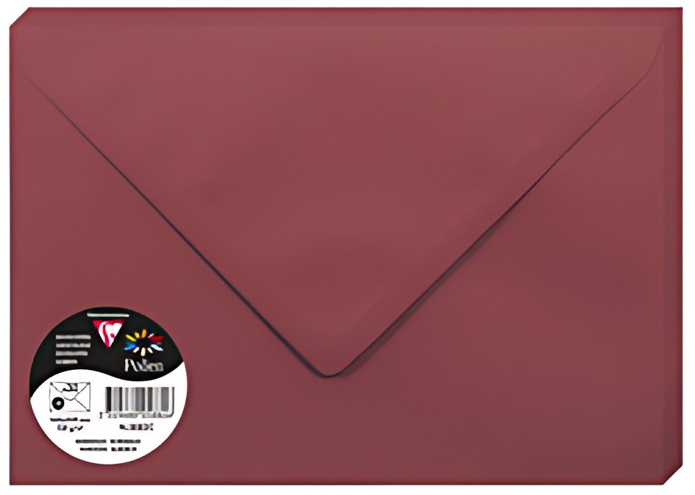 Pollen by Clairefontaine Enveloppes C5, bordeaux