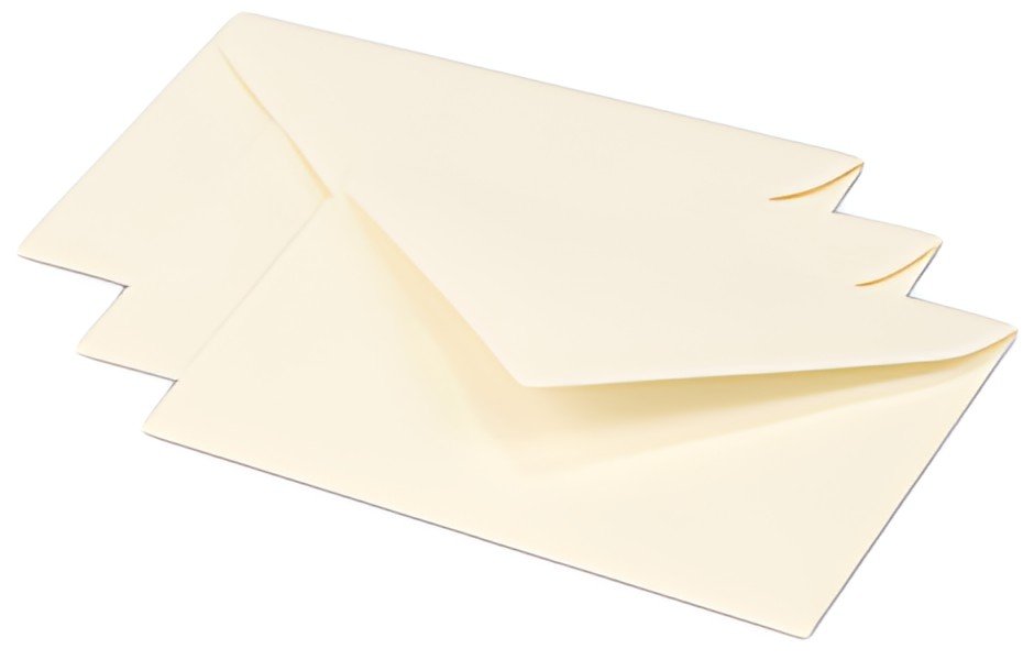 Pollen by Clairefontaine Enveloppes 75 x 100 mm,ivoire irisé