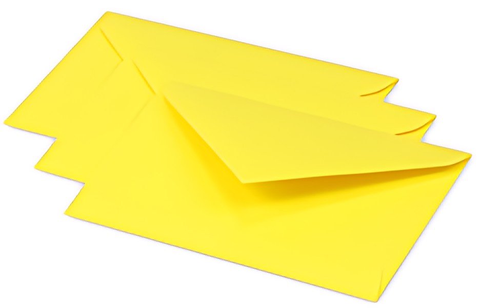 Pollen by Clairefontaine Enveloppes 75 x 100 mm,jaune soleil