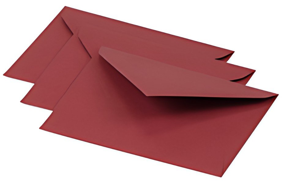 Pollen by Clairefontaine Enveloppes 75 x 100 mm, bordeaux