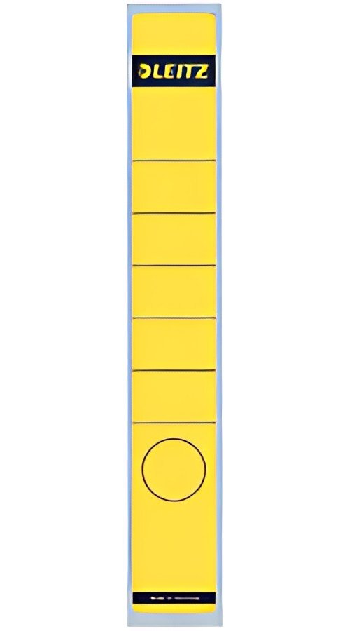LEITZ Etiquette pour dos de classeur, 39 x 285 mm, jaune