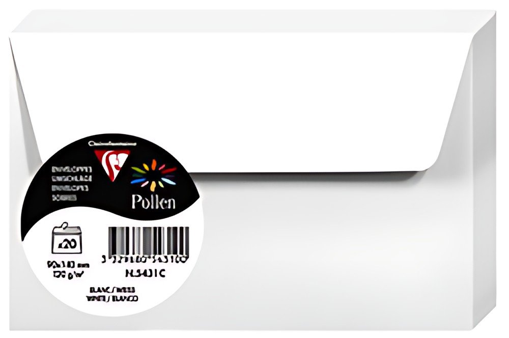 Pollen by Clairefontaine Enveloppes 90 x 140 mm, blanc