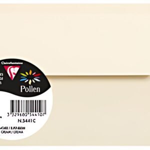 Pollen by Clairefontaine Enveloppes 90 x 140 mm, ivoire