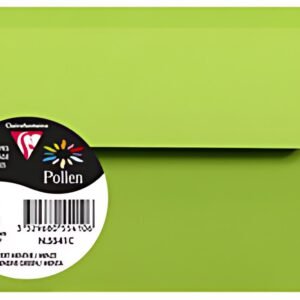 Pollen by Clairefontaine Enveloppes 90 x 140 mm, vert menthe