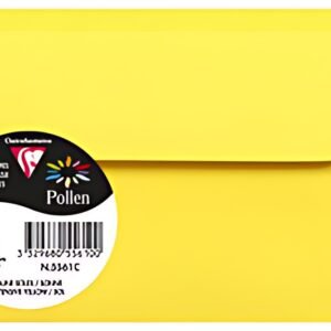 Pollen by Clairefontaine Enveloppes 90 x 140 mm,jaune soleil