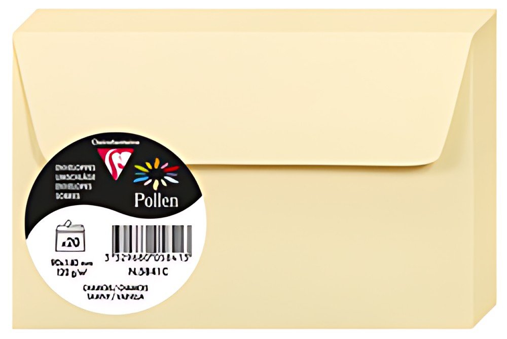 Pollen by Clairefontaine Enveloppes 90 x 140 mm, chamois