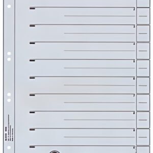 LEITZ Intercalaires, format A4 extra large, en carton solide