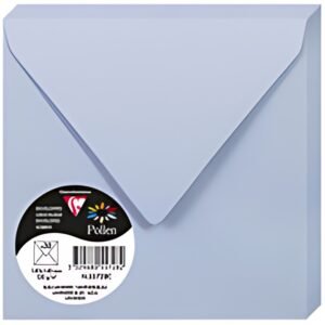 Pollen by Clairefontaine Enveloppes 140 mm, bleu lavande