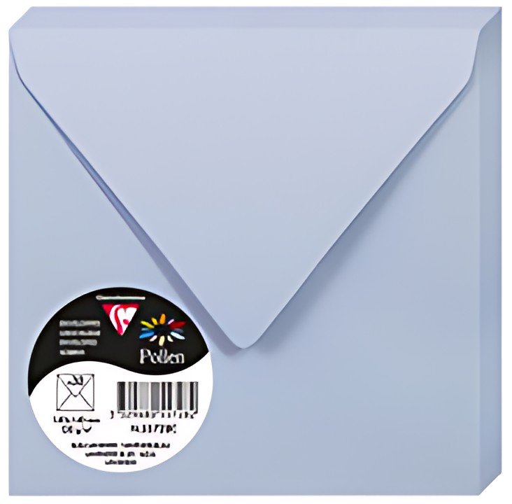 Pollen by Clairefontaine Enveloppes 140 mm, bleu lavande