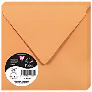 Pollen by Clairefontaine Enveloppes 140 mm, clémentine
