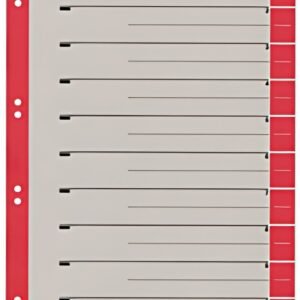 LEITZ Intercalaires, format A4 extra large, en carton solide