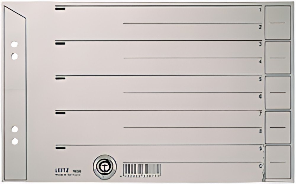 LEITZ Intercalaires, format A5 paysage, carton solide