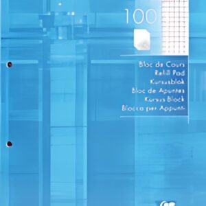 Clairefontaine Bloc de cours, A4, quadrillé 5x5, 200 pages