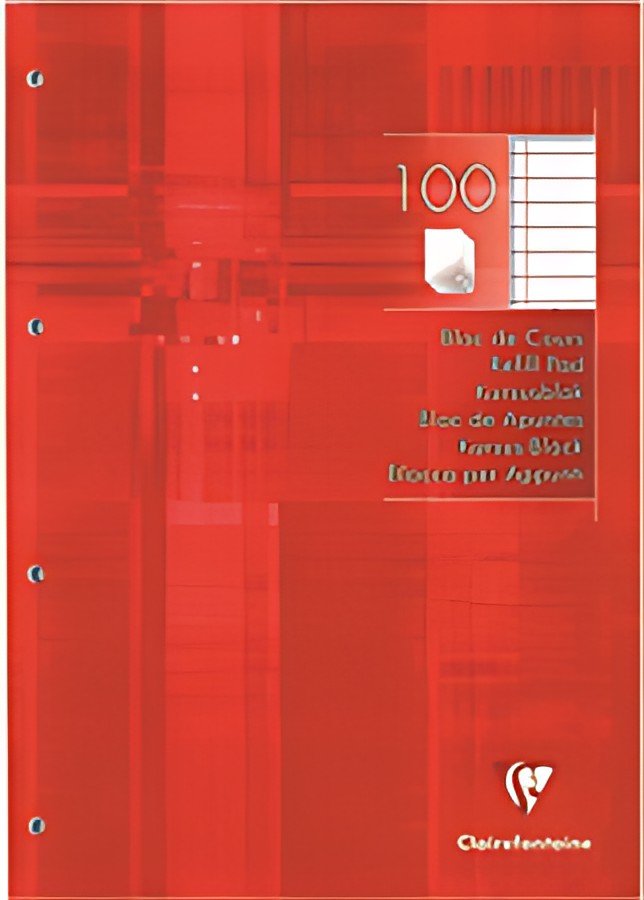 Clairefontaine Bloc de cours, A4, ligné, 200 pages