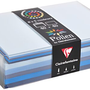 Pollen by Clairefontaine Set de correspondance, bleu