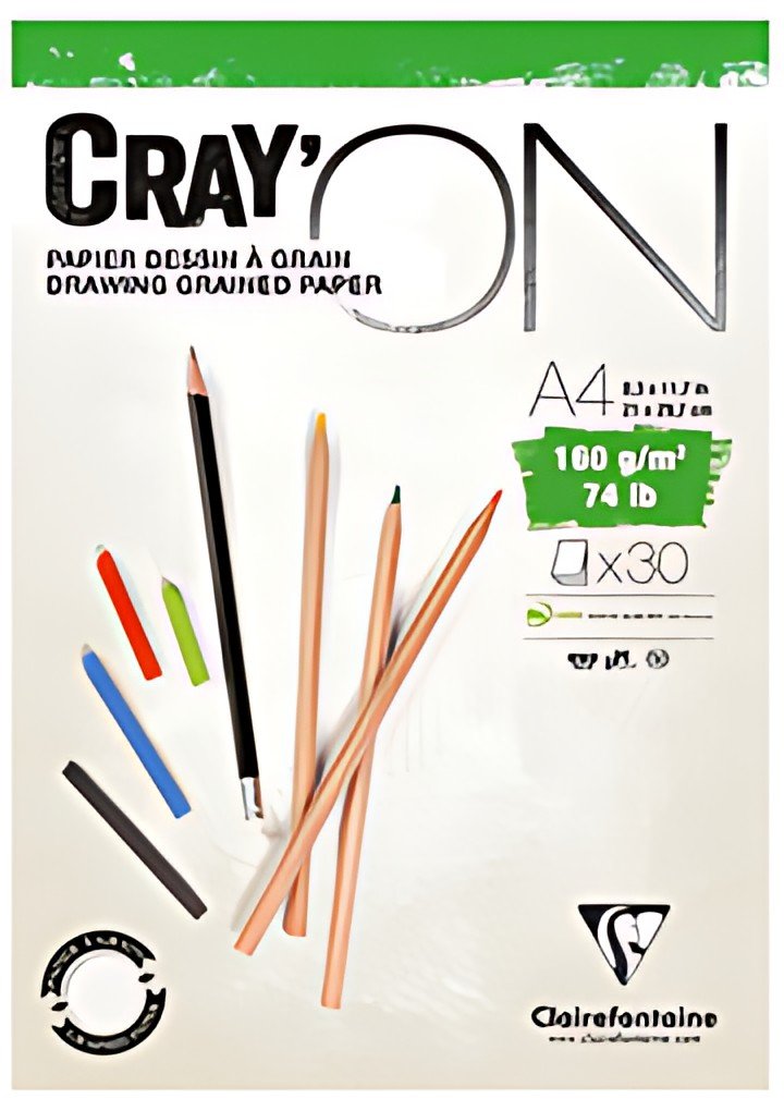 Clairefontaine Bloc papier dessin "CRAY'ON", A5, 120 g/m2