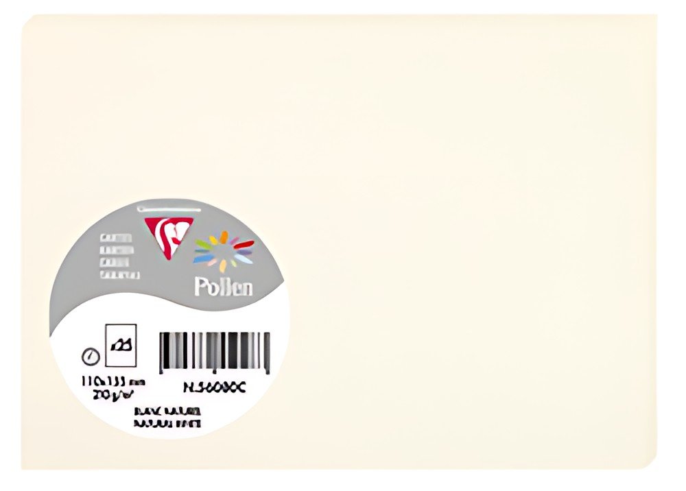 Pollen by Clairefontaine Carte C6, blanc naturel