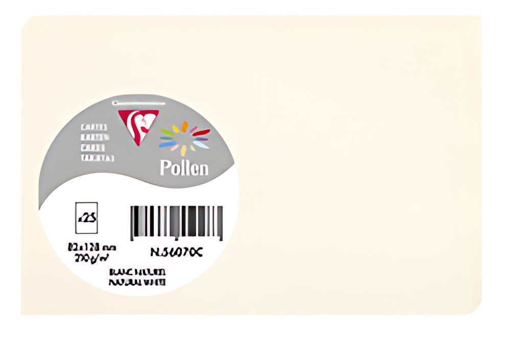 Pollen by Clairefontaine Carte 82 x 128 mm, blanc naturel