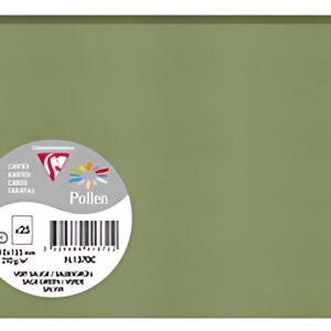 Pollen by Clairefontaine Carte C6, vert sauge