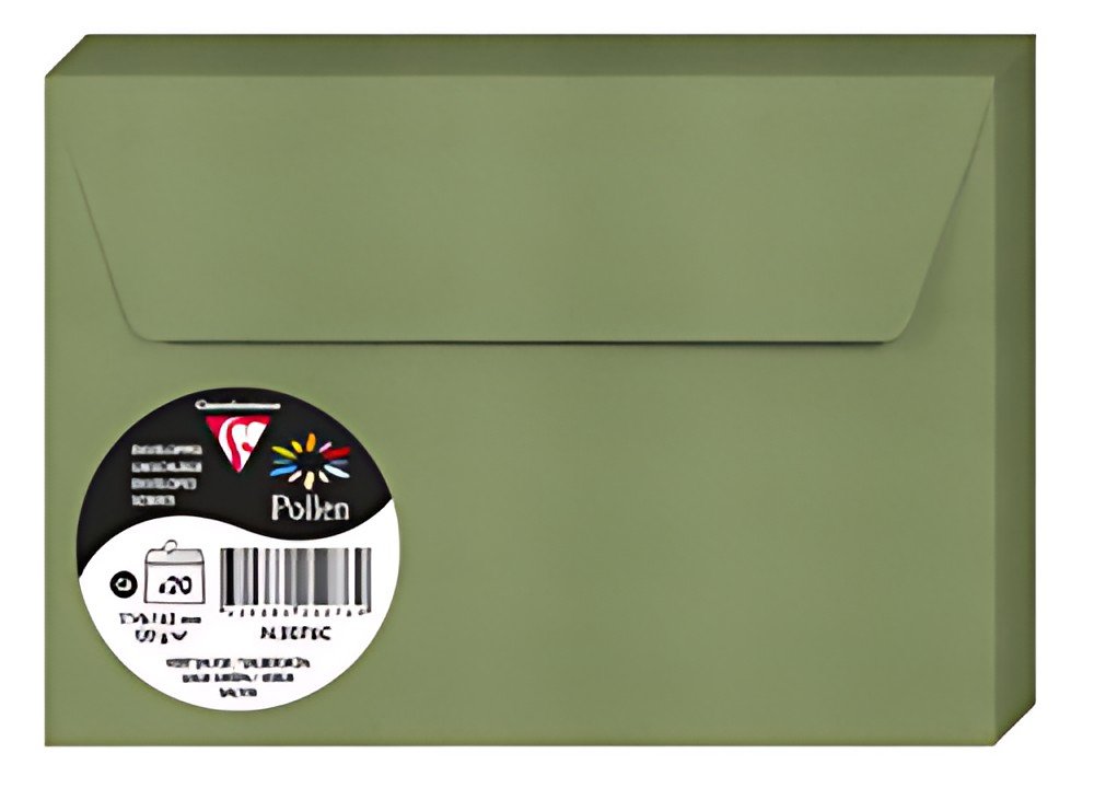Pollen by Clairefontaine Enveloppes C6, vert sauge