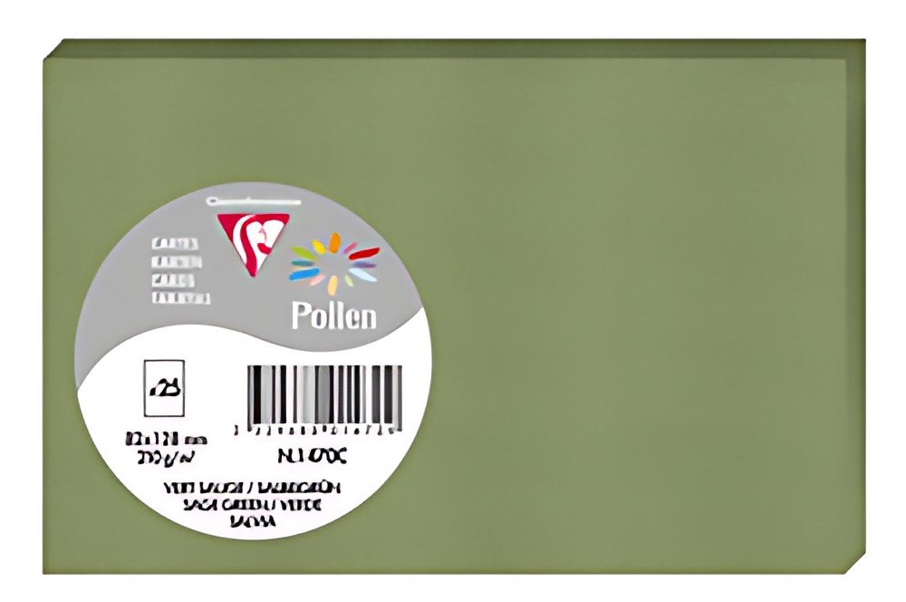 Pollen by Clairefontaine Carte 82 x 128 mm, vert sauge