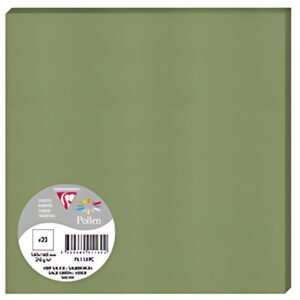Pollen by Clairefontaine Carte 160 x 160 mm, vert sauge