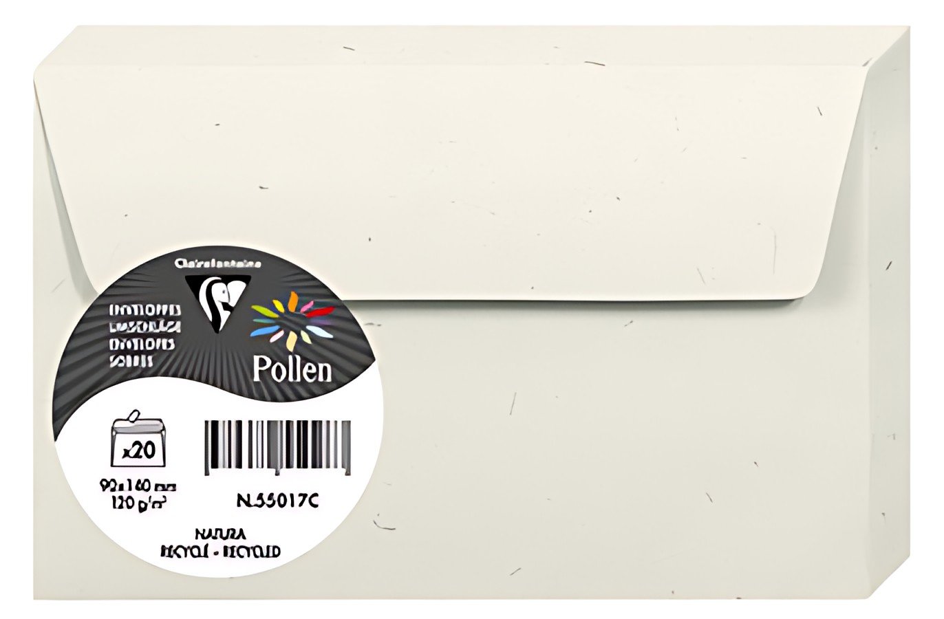 Pollen by Clairefontaine Enveloppes 90 mm x 140 mm, Natura