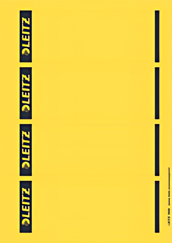 LEITZ Etiquette pour dos de classeur, 61 x 192 mm, jaune