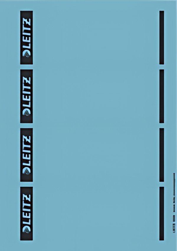 LEITZ Etiquette pour dos de classeur, 61 x 192 mm, bleu