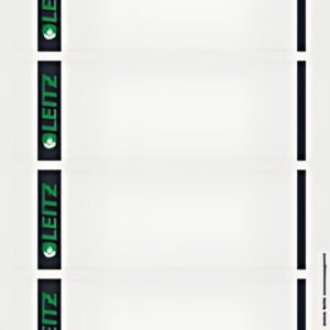 LEITZ Etiquette pour dos de classeur, 61 x 192 mm, gris