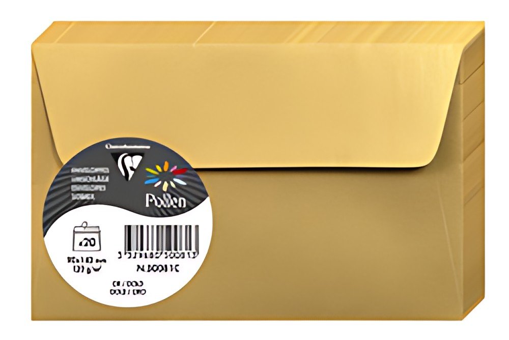 Pollen by Clairefontaine Enveloppes 90 x 140 mm, or