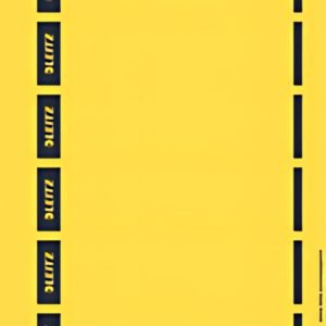 LEITZ Etiquette pour dos de classeur, 39 x 192 mm, jaune