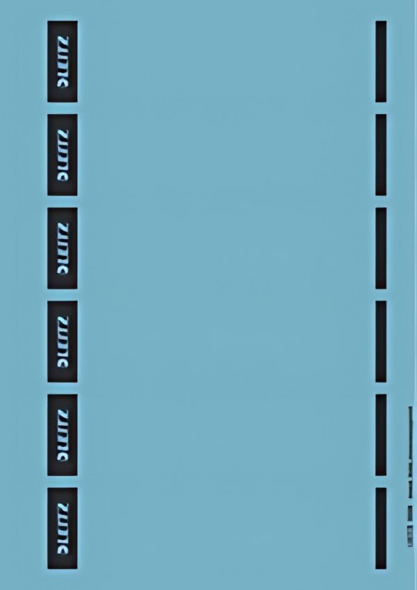 LEITZ Etiquette pour dos de classeur, 39 x 192 mm, bleu
