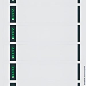 LEITZ Etiquette pour dos de classeur, 39 x 192 mm, gris