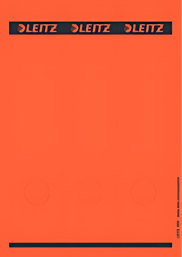 LEITZ Etiquette pour dos de classeur, 61 x 285 mm, rouge