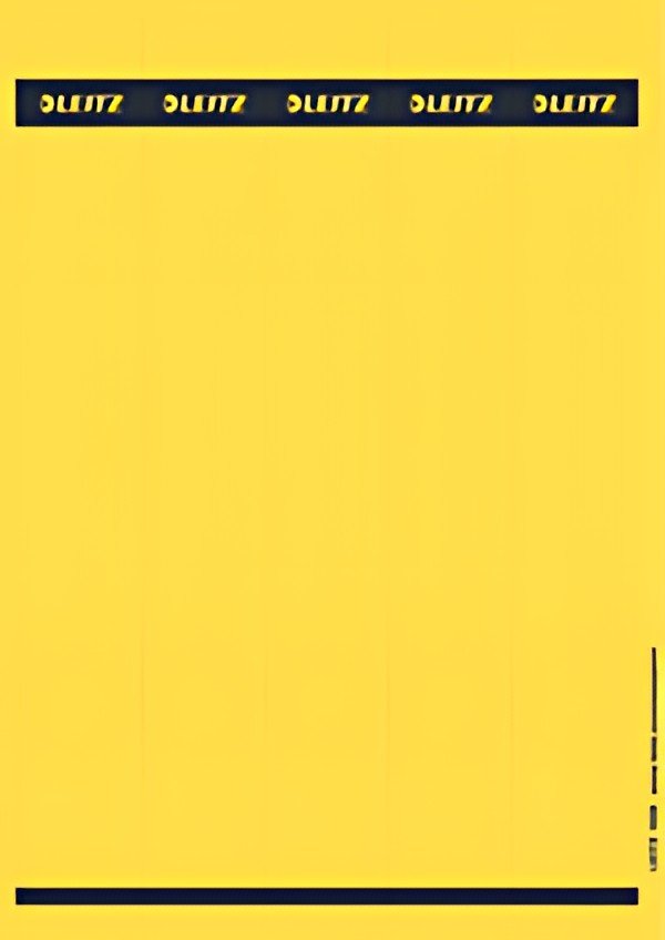 LEITZ Etiquette pour dos de classeur, 39 x 285 mm, jaune