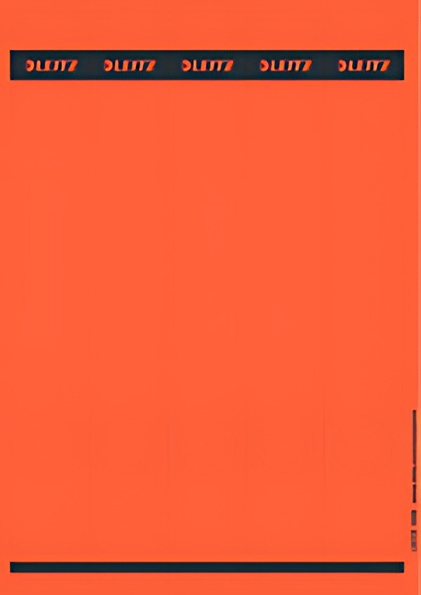 LEITZ Etiquette pour dos de classeur, 39 x 285 mm, rouge